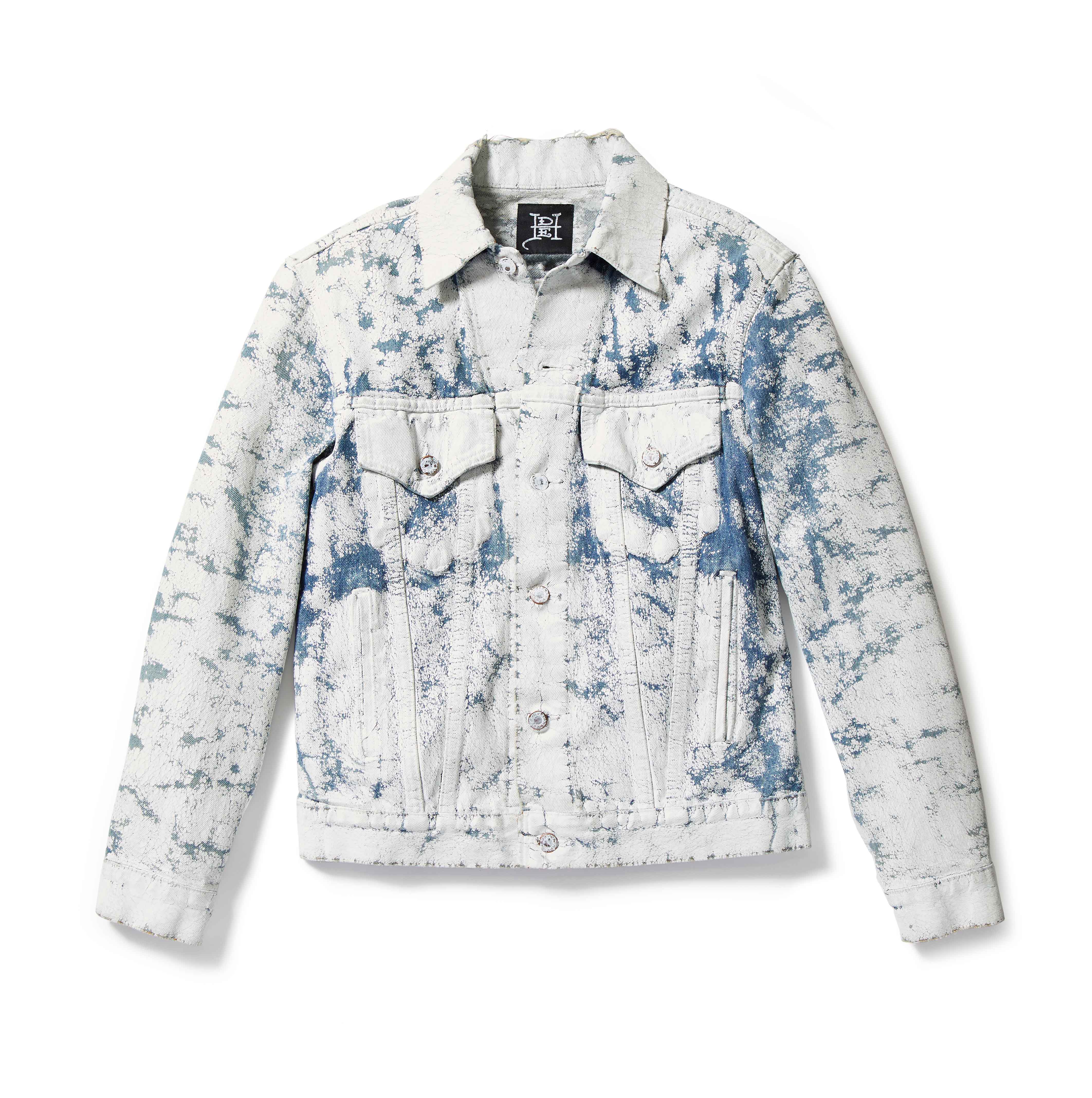 Skull Dagger Painted Denim Jacket - edhardyoriginals