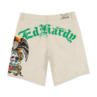 edhardyoriginals 30 / Khaki Battle Skull Skater Short