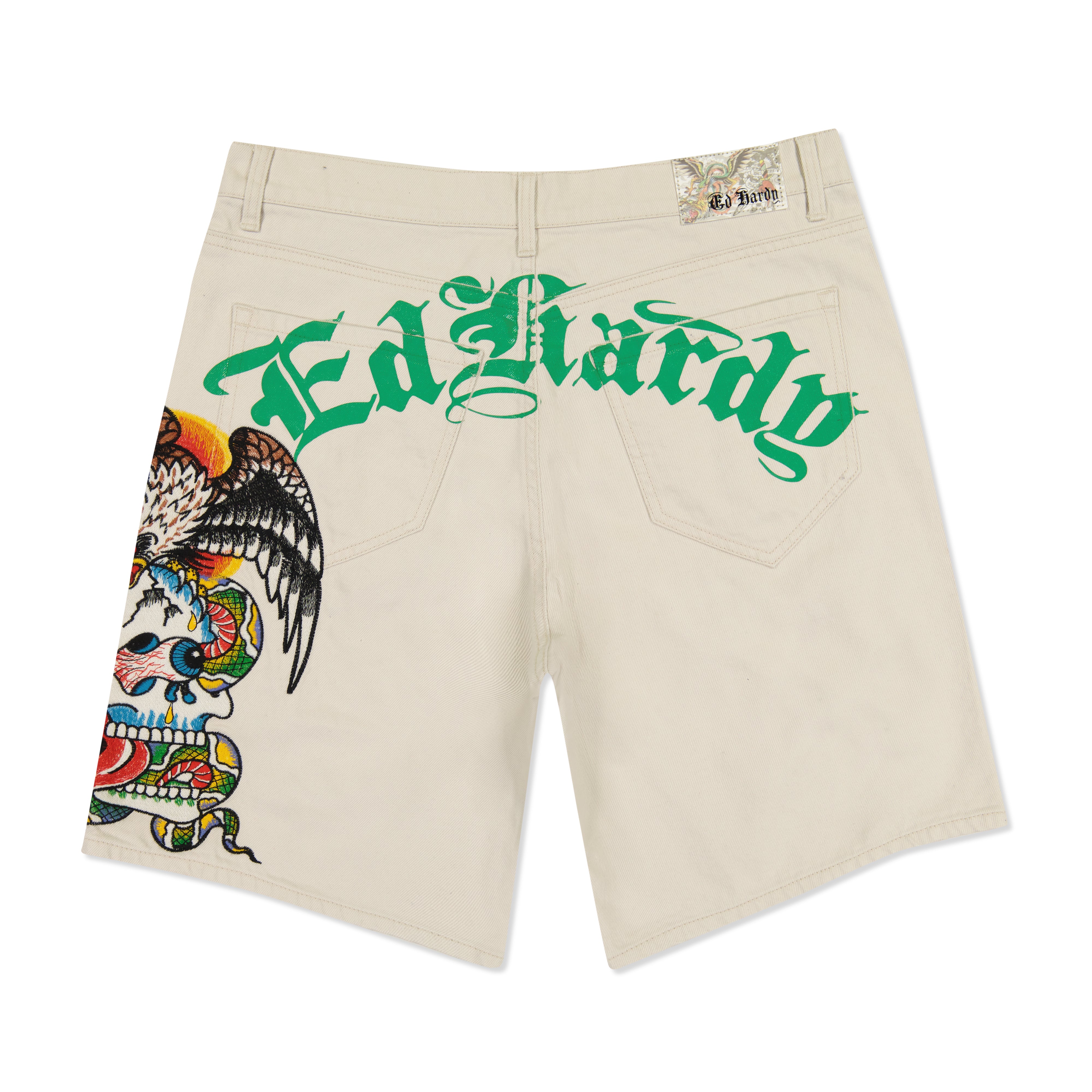 edhardyoriginals 30 / Khaki Battle Skull Skater Short