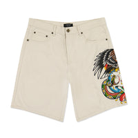 edhardyoriginals 30 / Khaki Battle Skull Skater Short