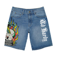 edhardyoriginals 30 / 2K WASH Fire Cobra Skater Short
