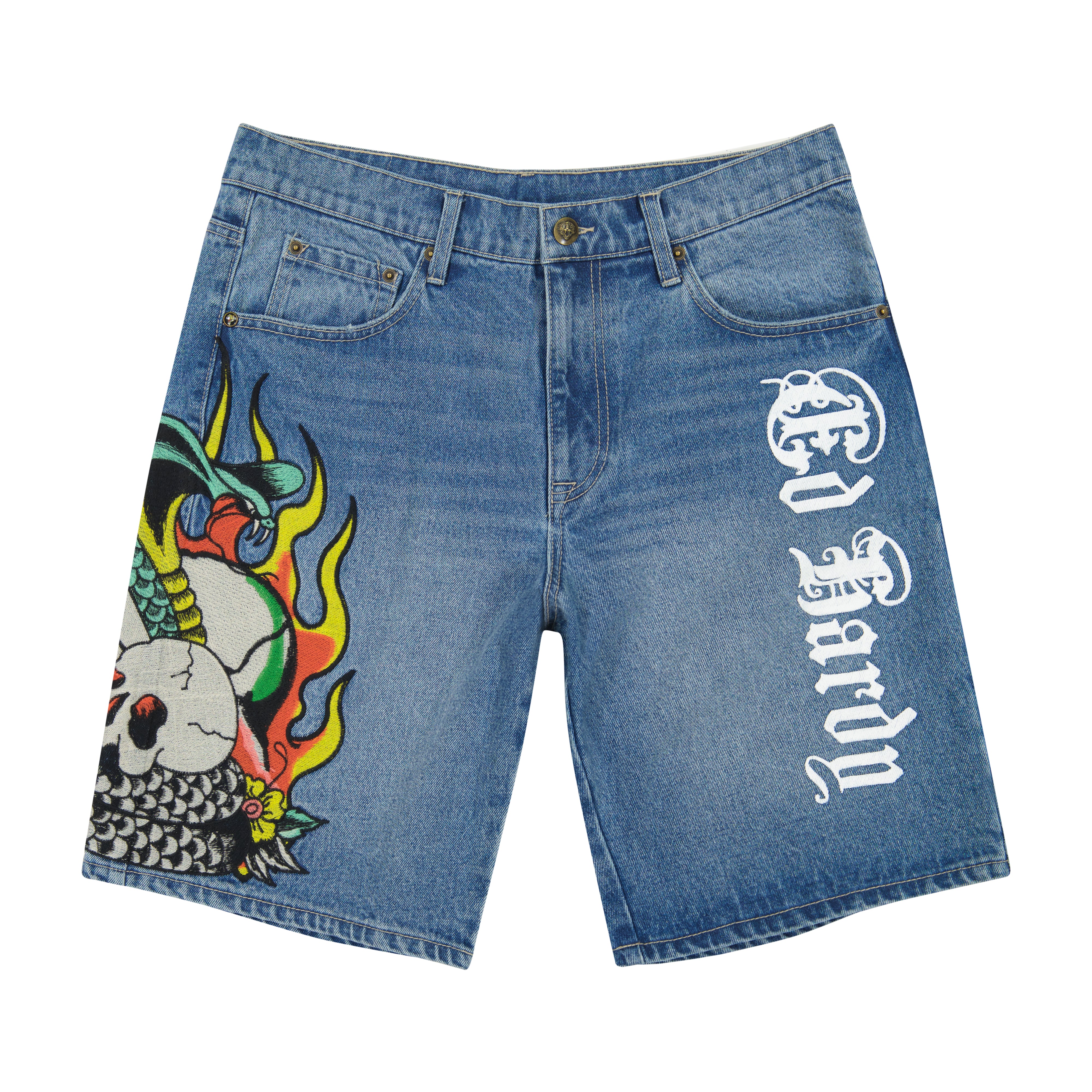 edhardyoriginals 30 / 2K WASH Fire Cobra Skater Short