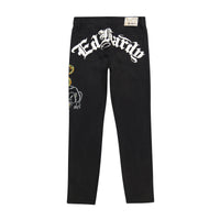 edhardyoriginals 30 / Black Dagger Skull Slim Taper Jean