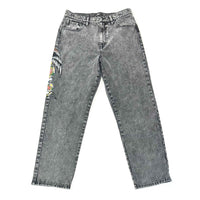 edhardyoriginals 30 / GREY ACID Battle Skull Loose Fit Jean