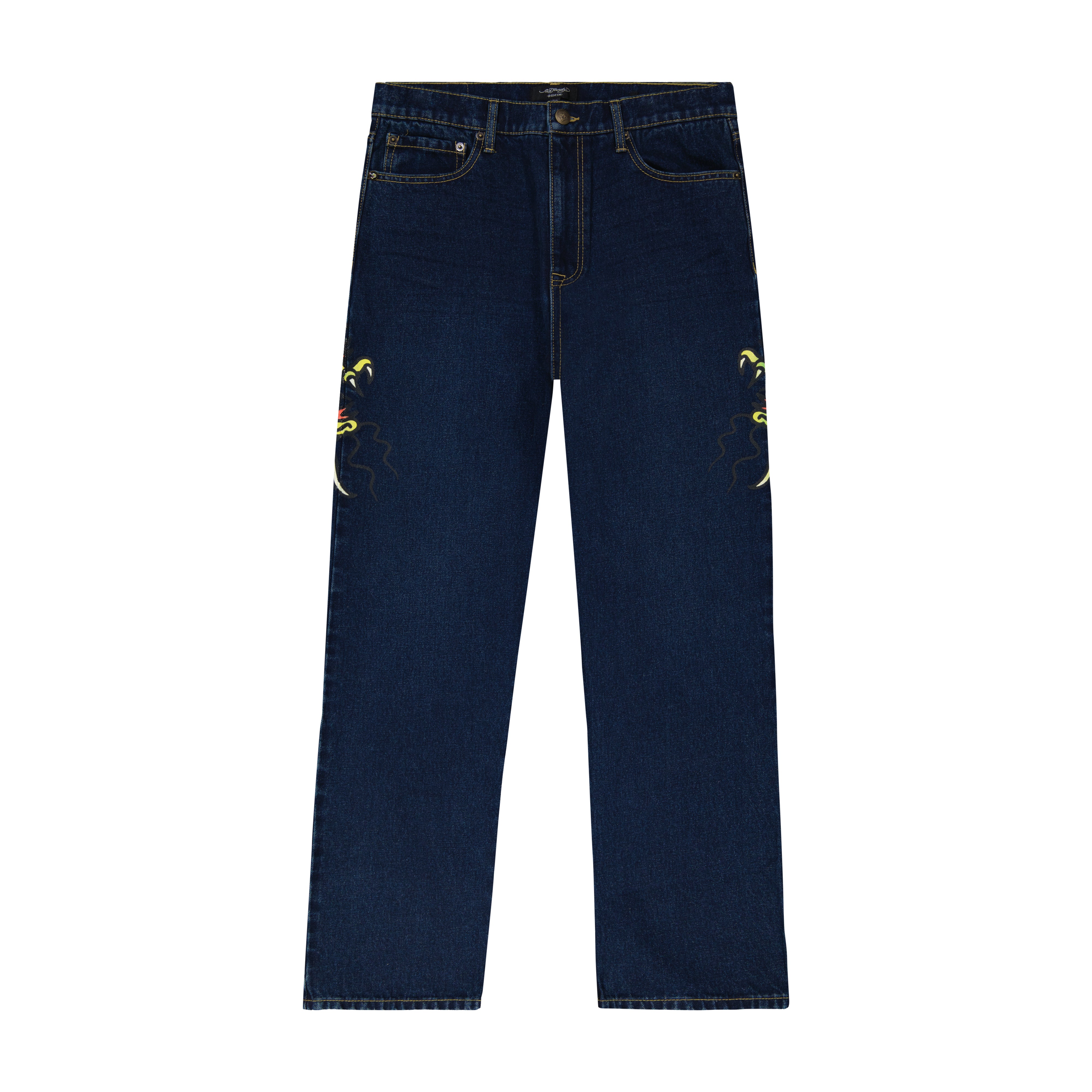 Dragon Skull Baggy Wide Leg Jean