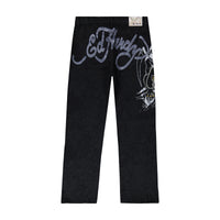 edhardyoriginals 28 / BLACK Panther Reaper Baggy Wide Leg Jeans