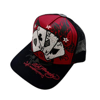Cards Rhinestone Trucker Hat
