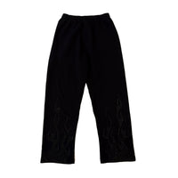 Flames Rhinestone Sweatpants