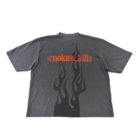 Flames Shadow Rhinestone Boxy Tee