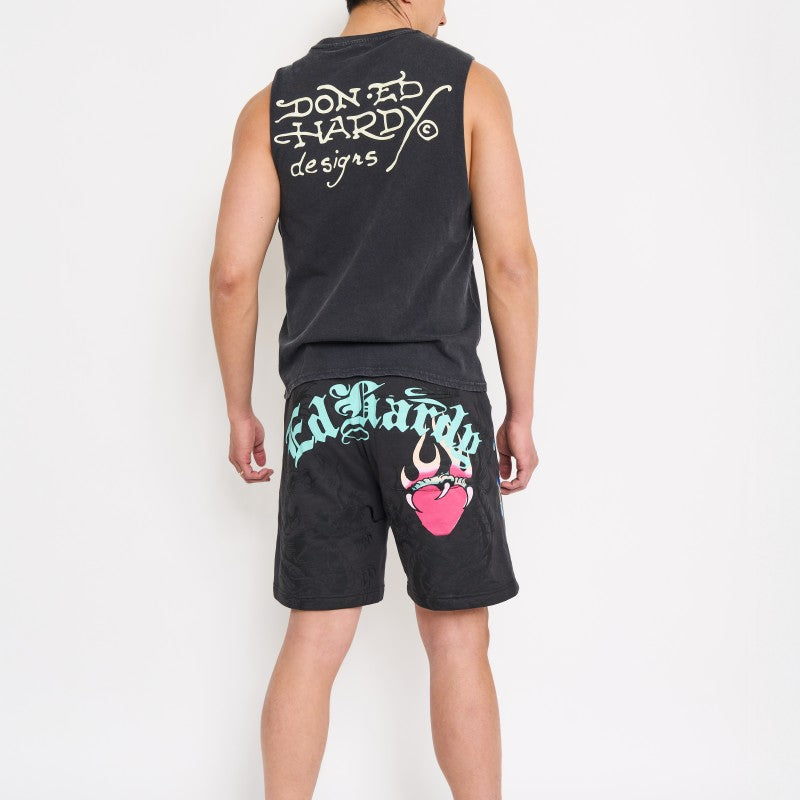Pantera Puff Print Fleece Shorts