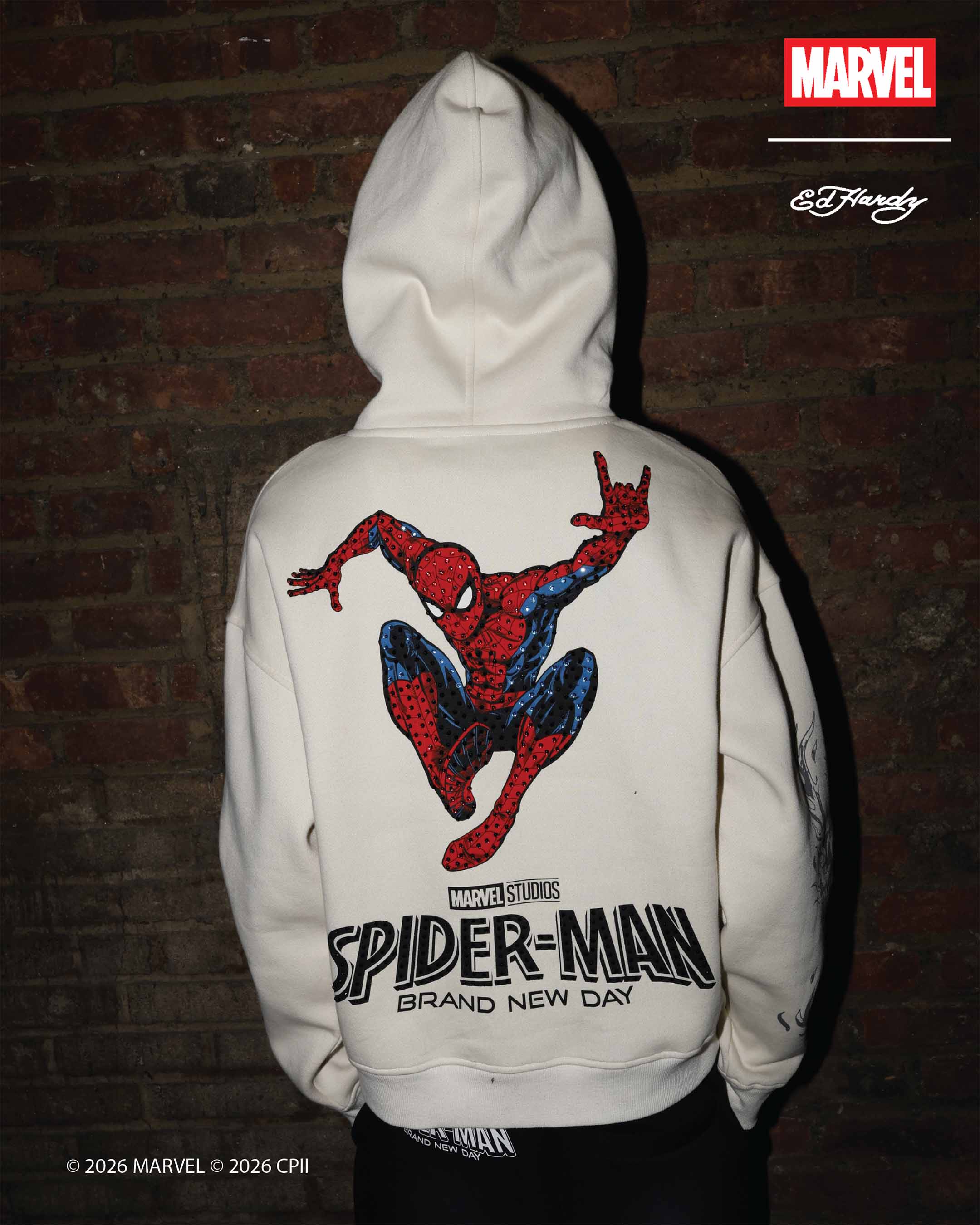 Spider-Man Triple SM Boxy Fleece Hoodie