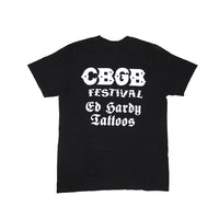 edhardyoriginals S / BLACK CBGB Panther Flame Boxy Tee