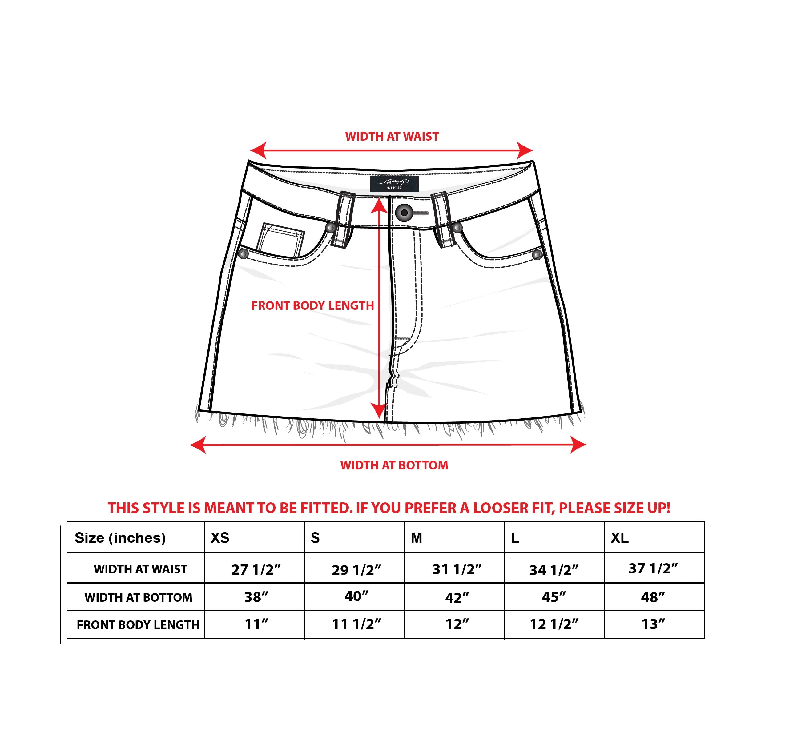Brave Eagle Mini Denim Skirt