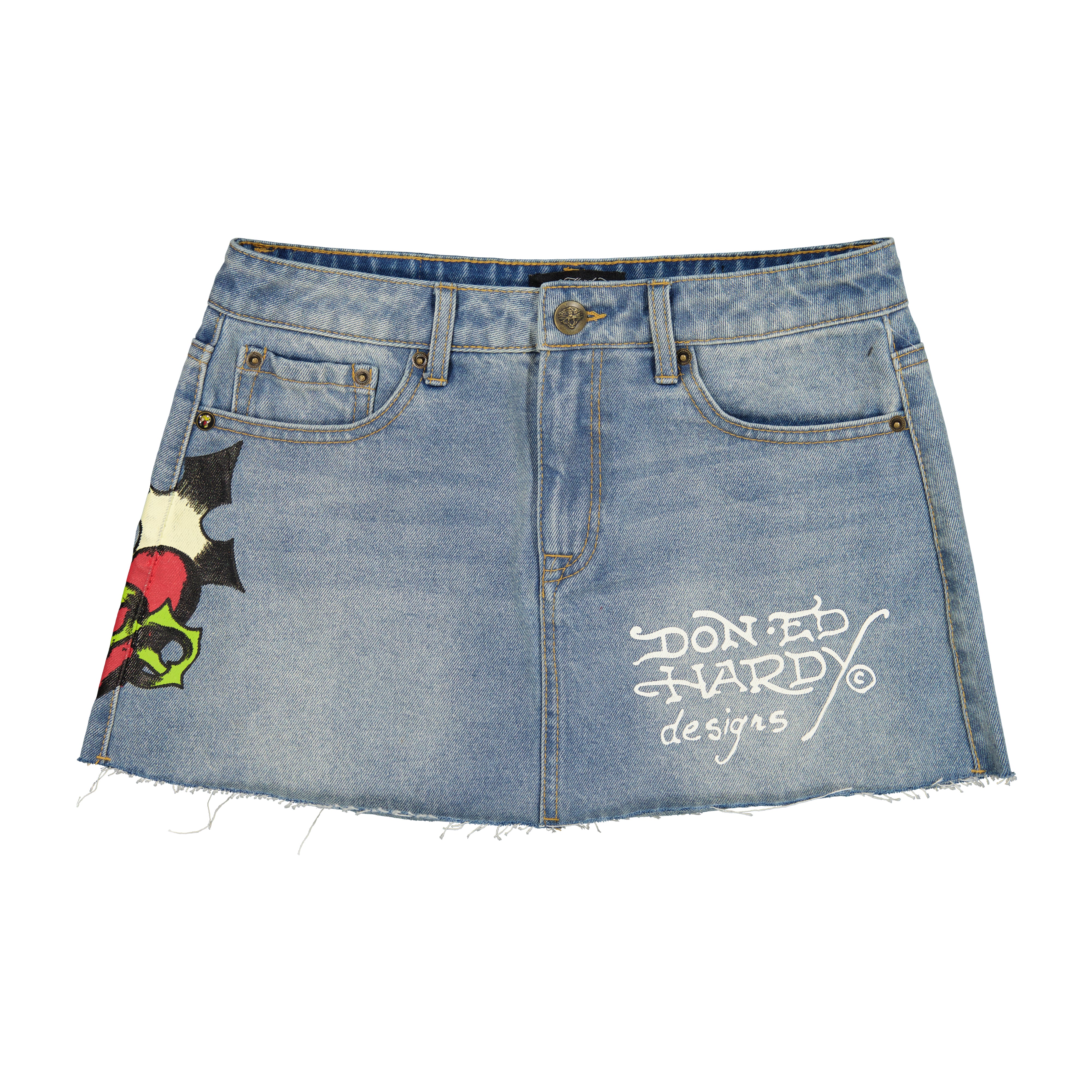 Sacred Heart Denim Skirt
