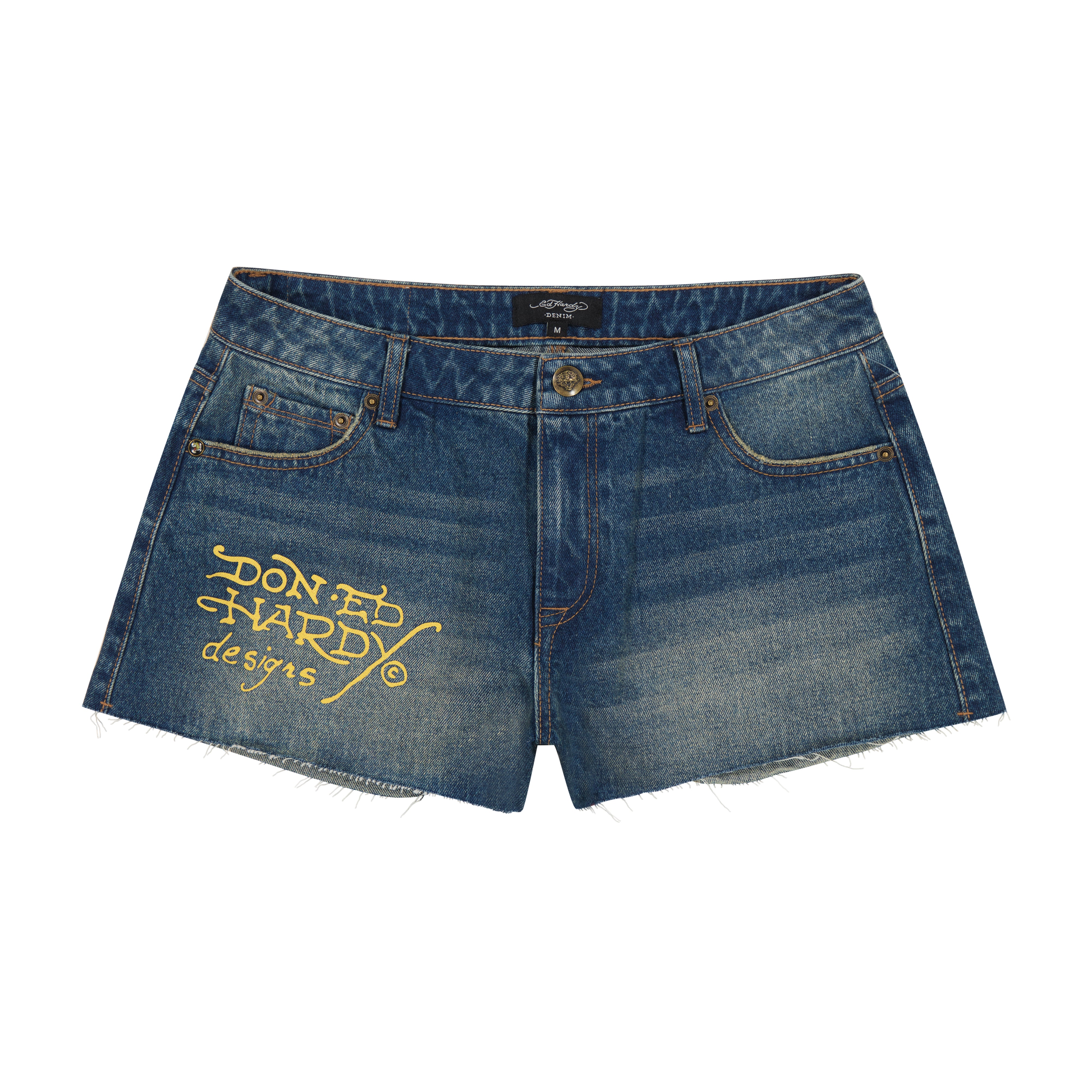 edhardyoriginals XS / MED VINTAGE Screaming Tiger Denim Shorts