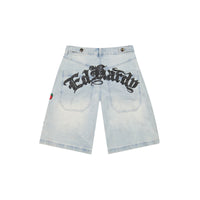 edhardyoriginals S / LIGHT TINT Dagger Sword Denim Shorts