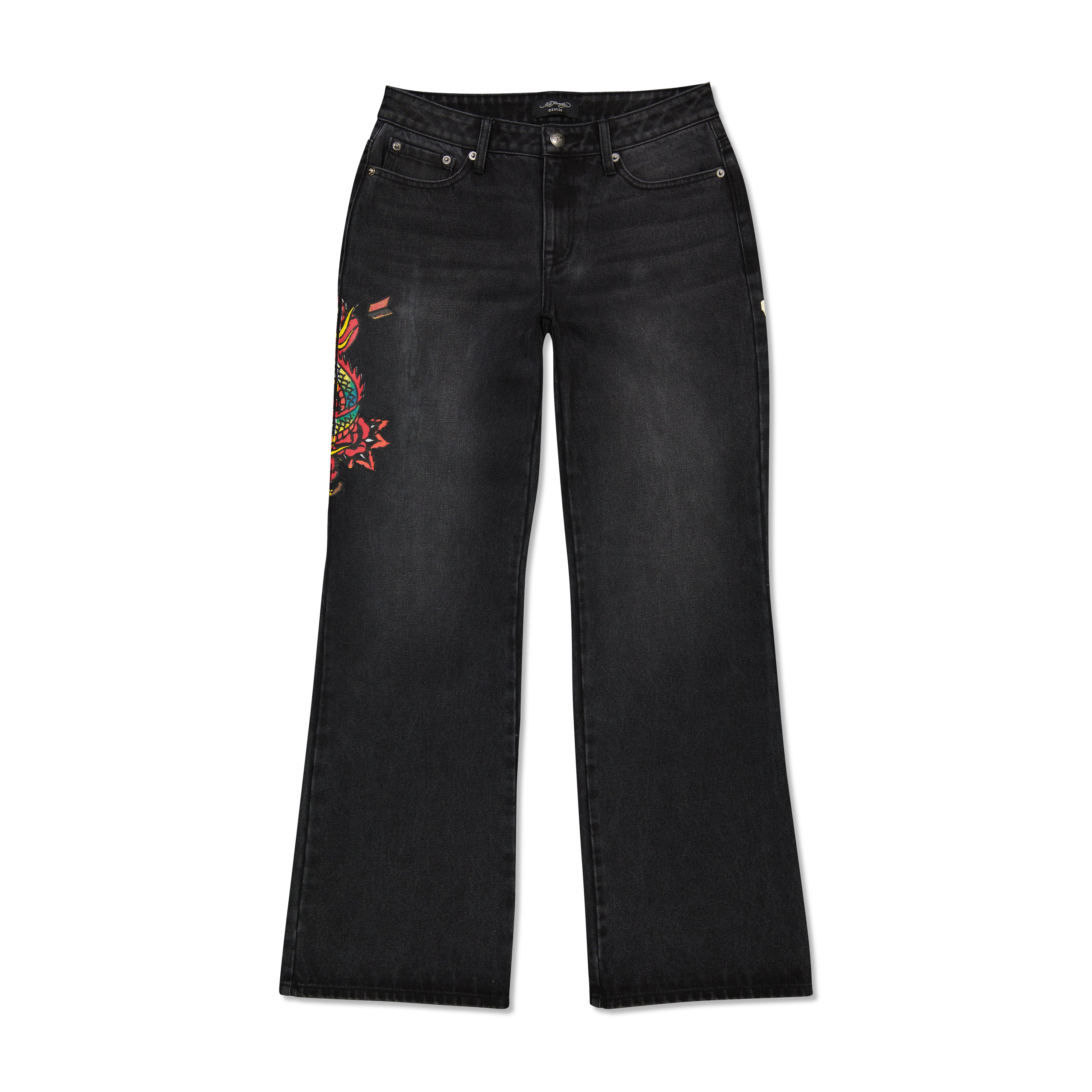 Dragon Low Waist Baggy Jean - edhardyoriginals