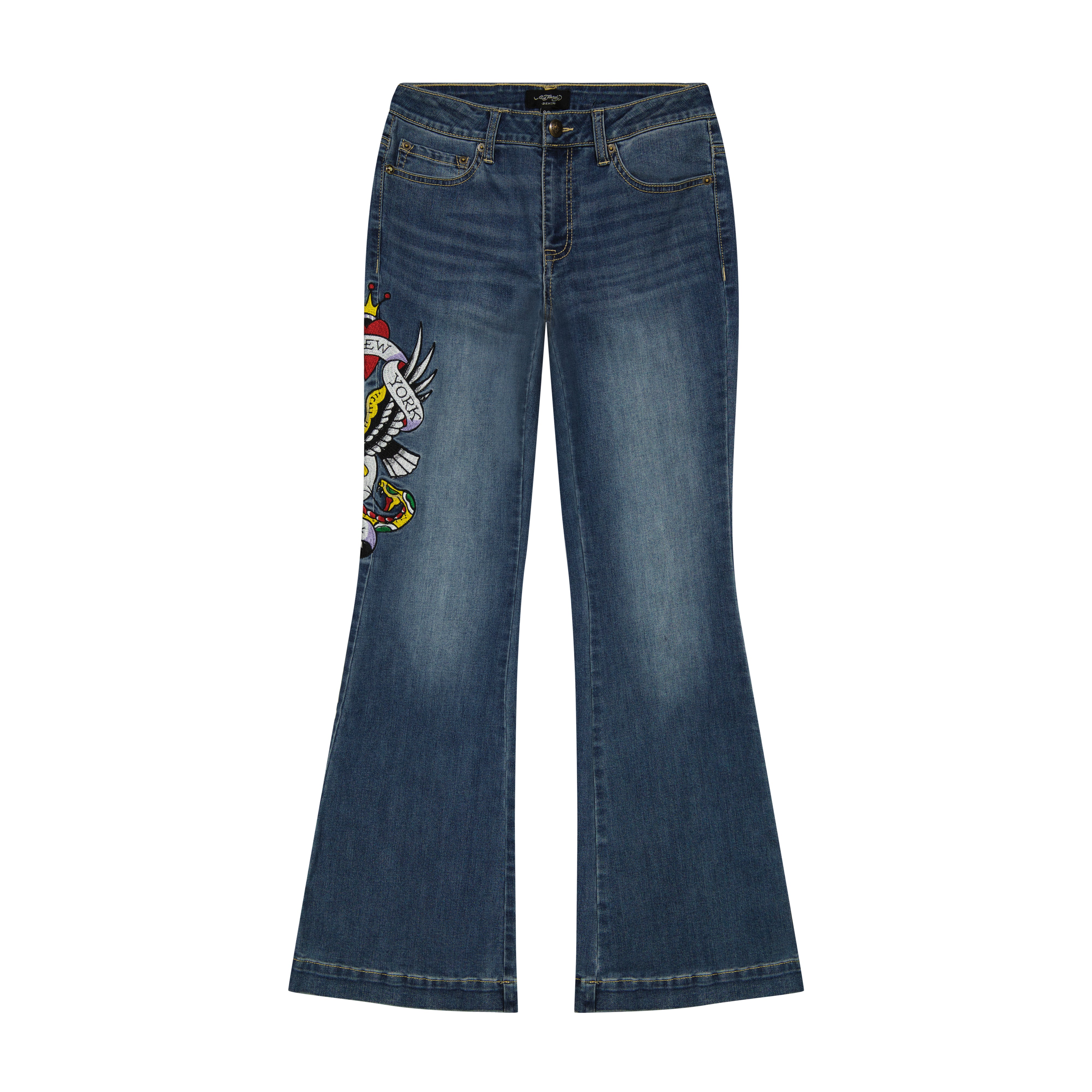 edhardyoriginals 24 / Med Vintage NYC Eagle Slim Flare Jean