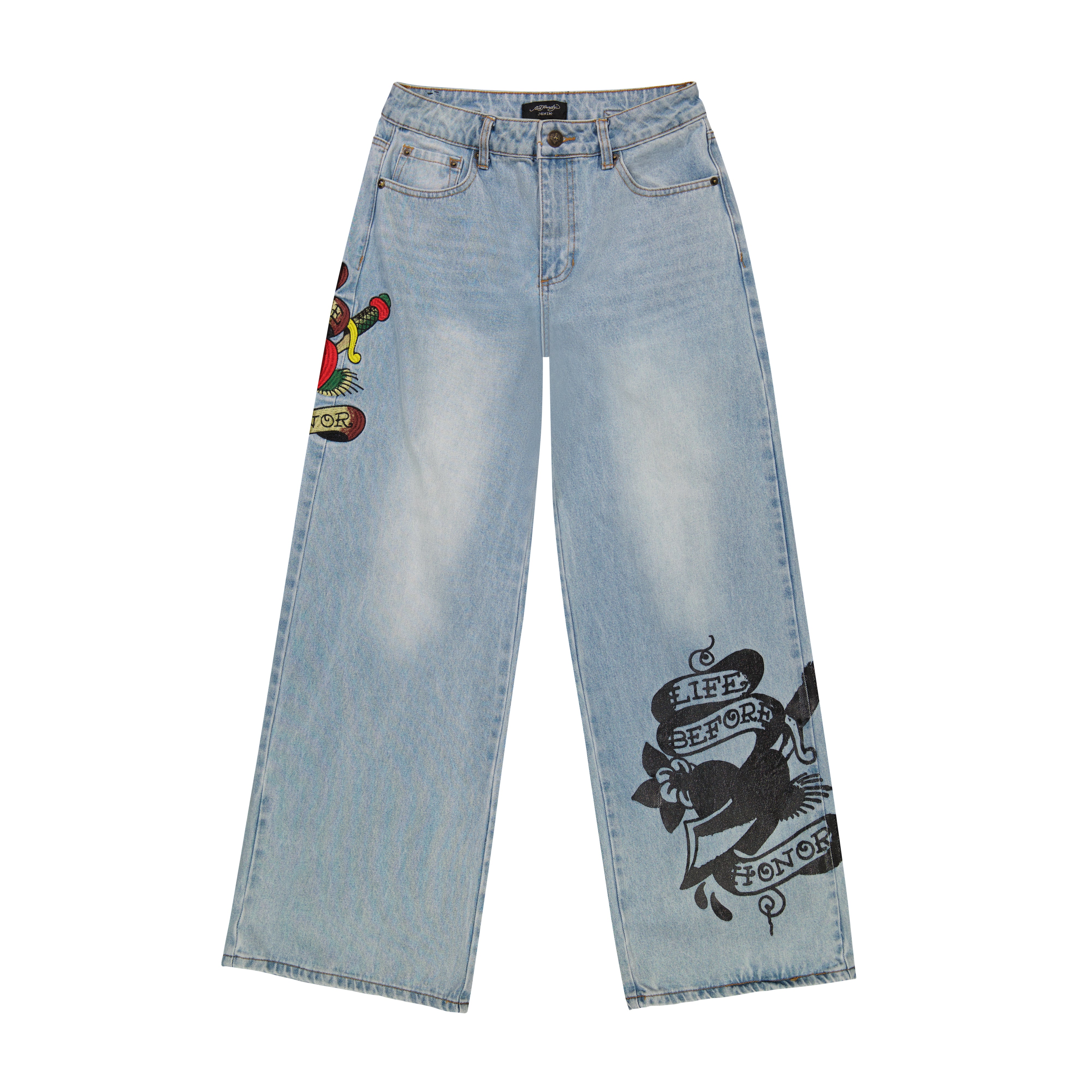 edhardyoriginals S / LIGHT TINT Honor Dagger Baggy Jean