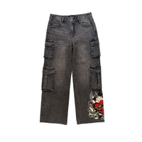 edhardyoriginals XS / VTG GREY Sacred Heart Cargo Jean