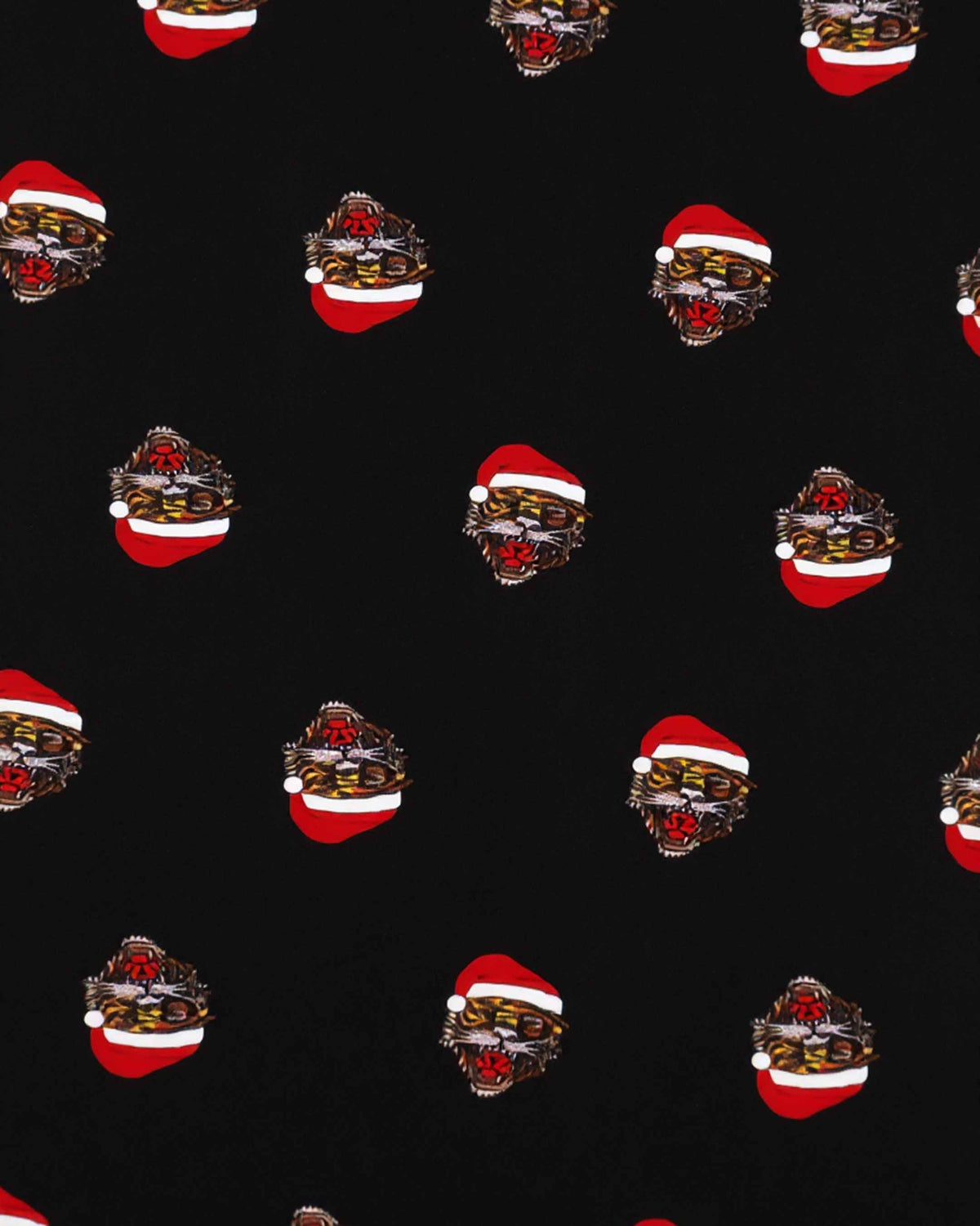 Christmas Tiger Pants Black