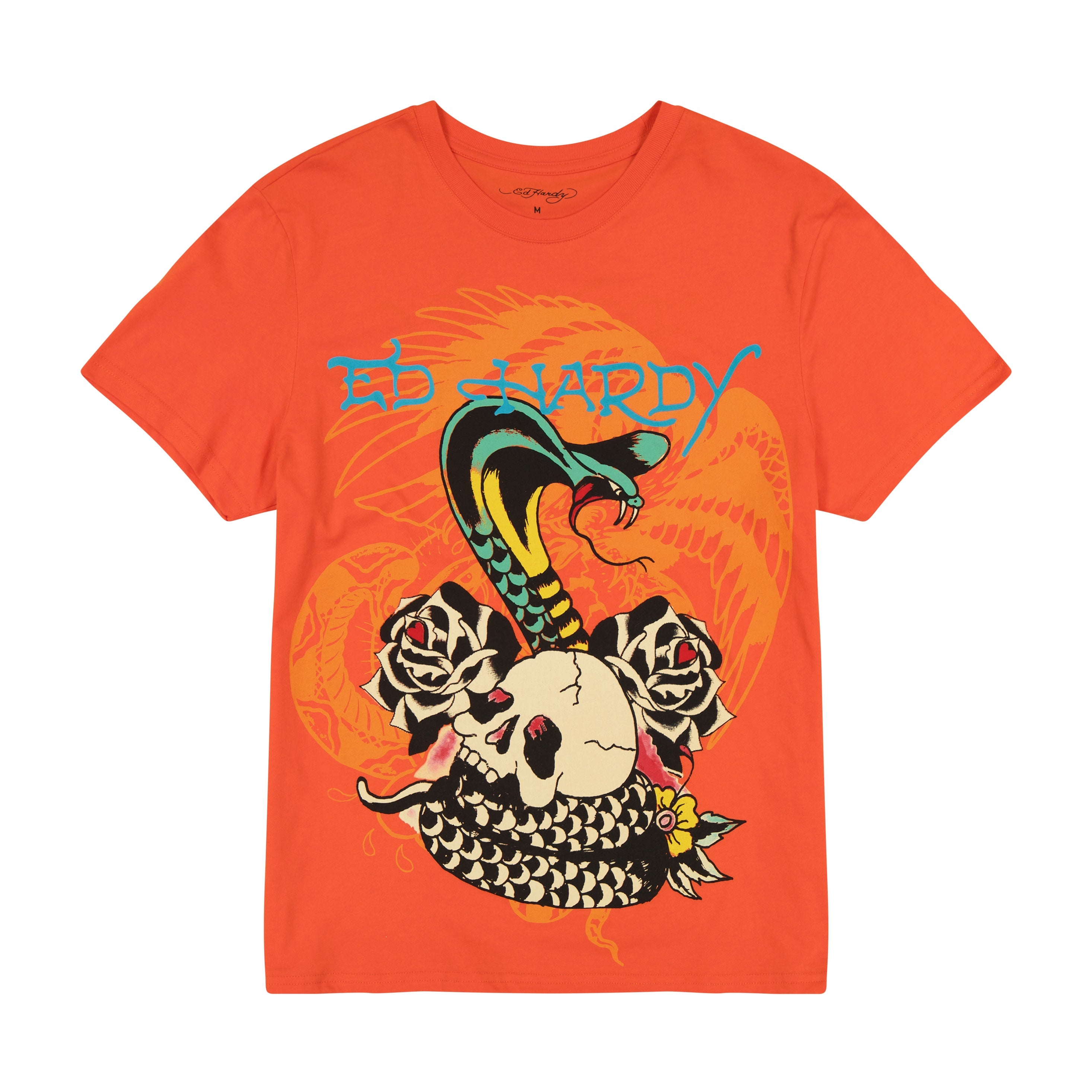 edhardyoriginals S / Orange Rose Cobra Tee