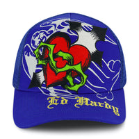edhardyoriginals POP BLUE / OS Sacred Heart Trucker Hat