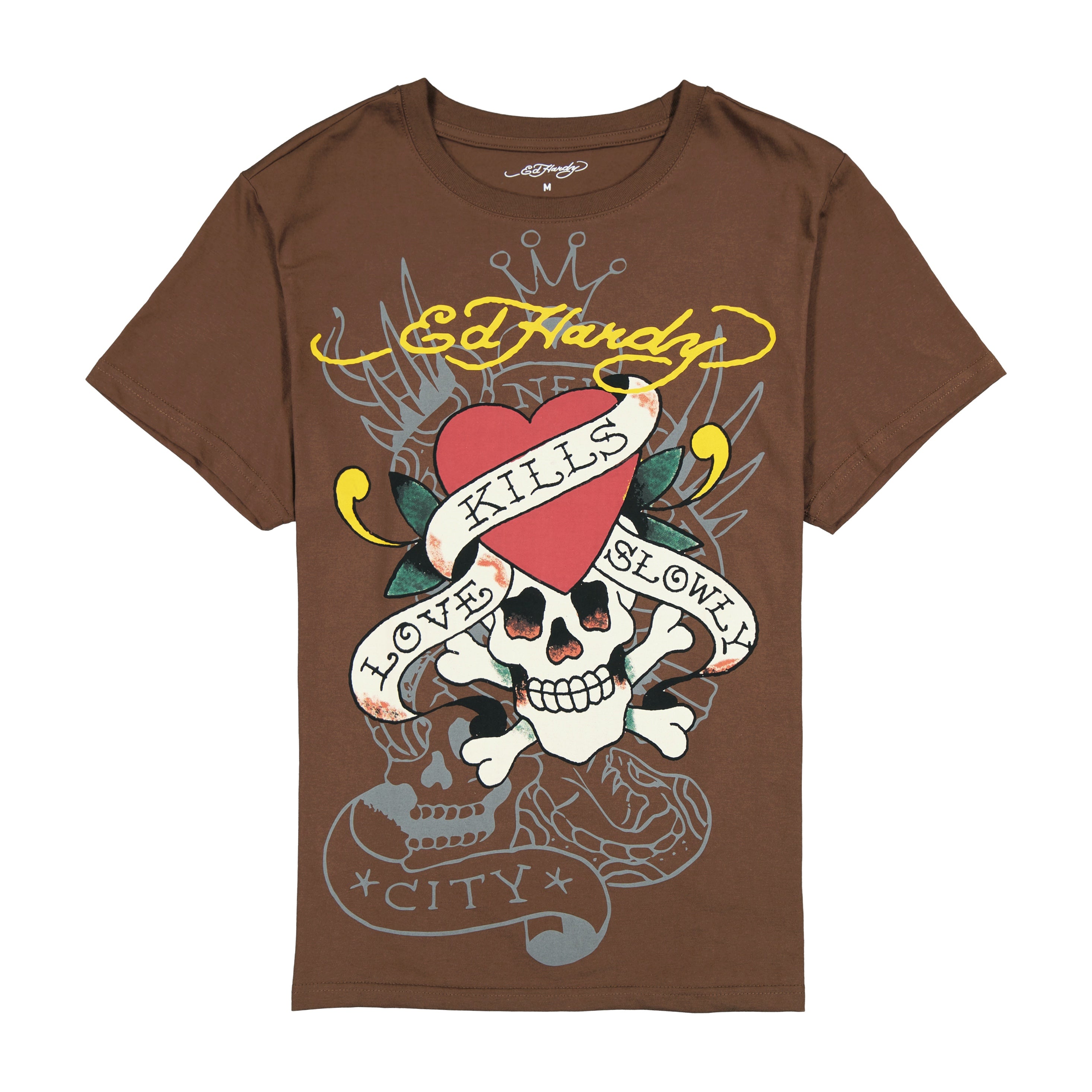 edhardyoriginals S / Cocoa LKS Skull Tee - Cocoa