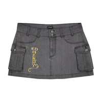 edhardyoriginals 24 / Vintage Grey Koi Fish Cargo Skirt