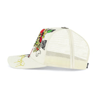 edhardyoriginals IVORY / OS Dagger Snake Trucker Hat