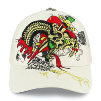 edhardyoriginals IVORY / OS Dagger Snake Trucker Hat