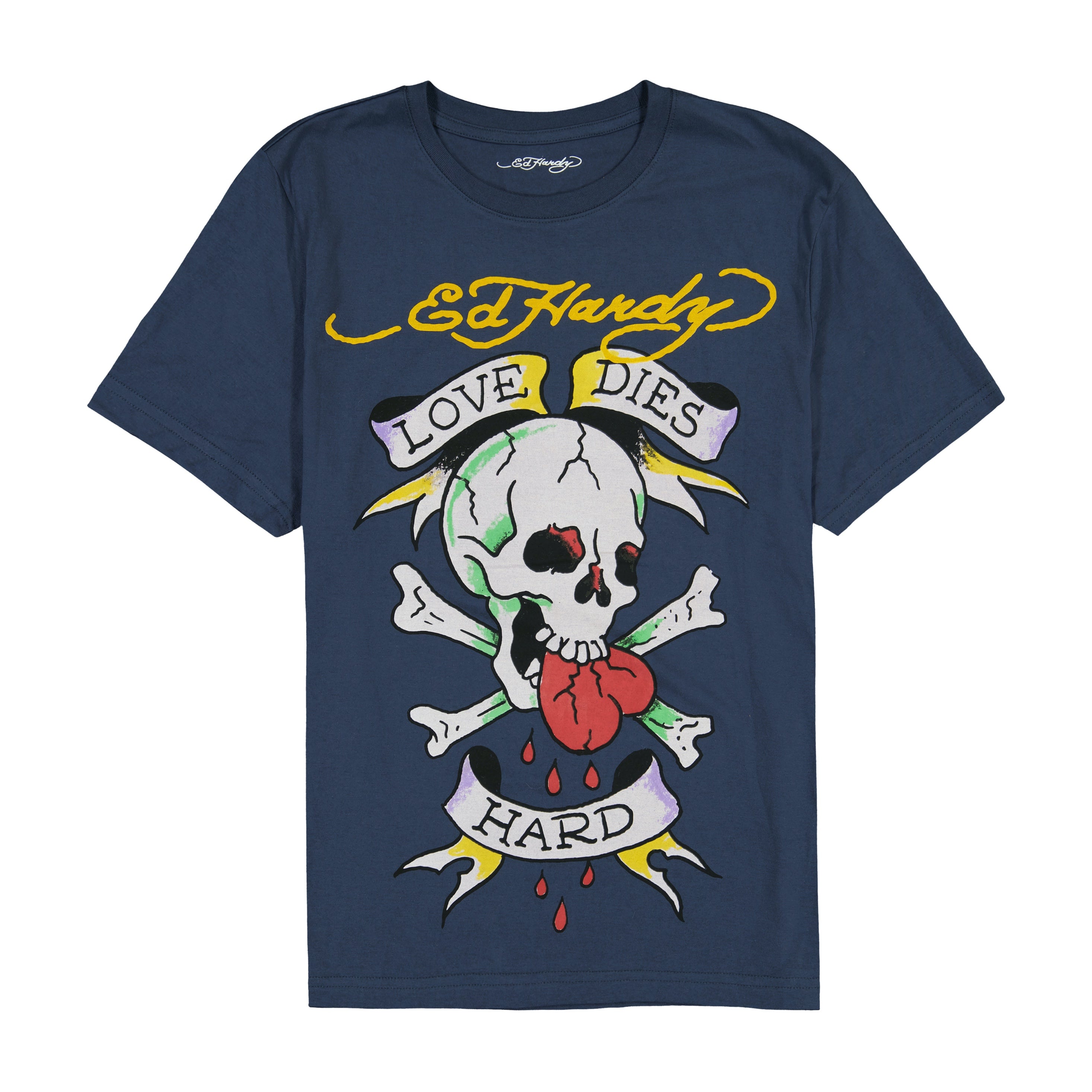 edhardyoriginals S / Eggplant Love Skull Tee - Eggplant