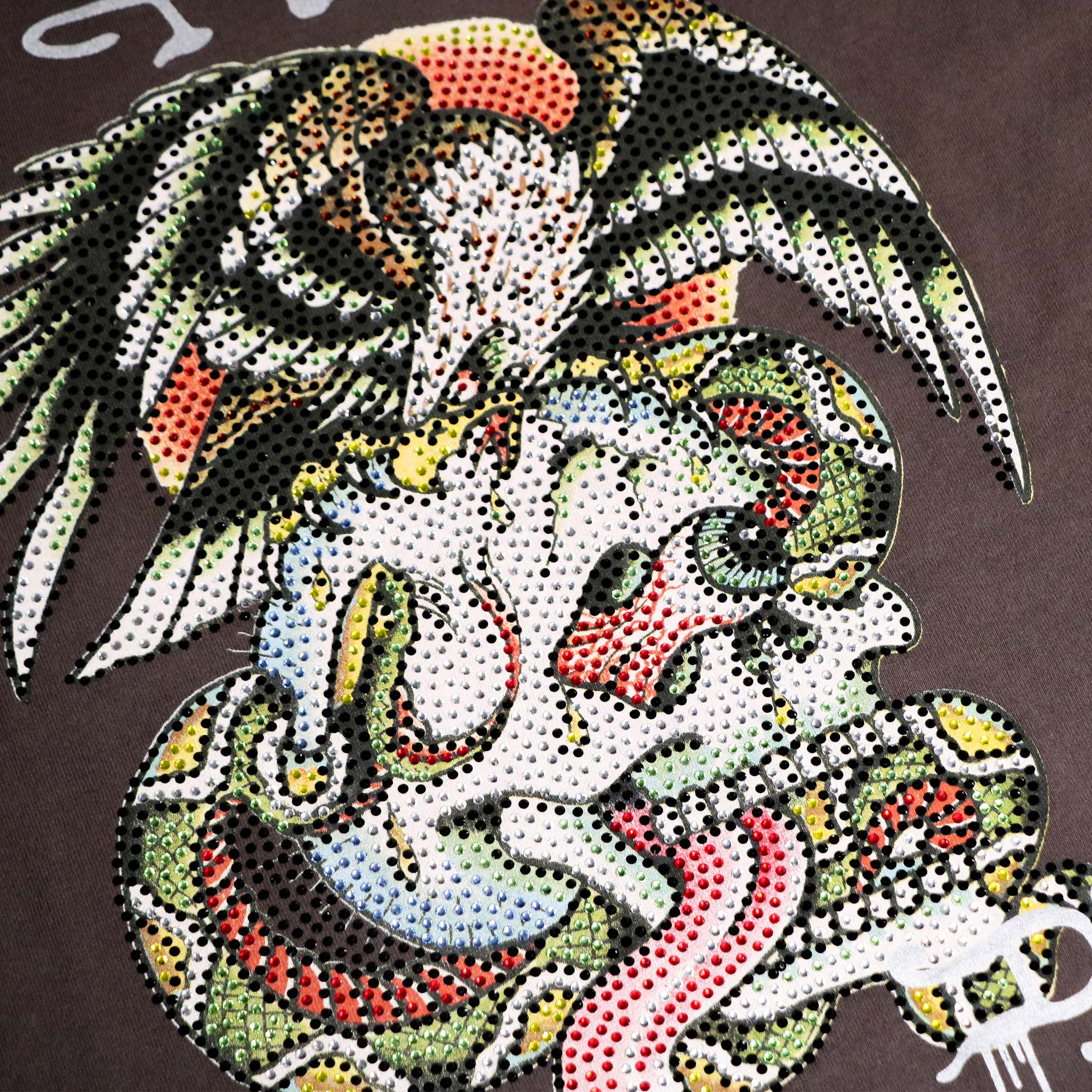 Limited Edition — Battle Skull Rhinestone Tee - edhardyoriginals