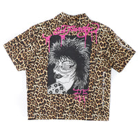 edhardyoriginals S / LEOPARD Punk Leopard Boxy Camp Shirt