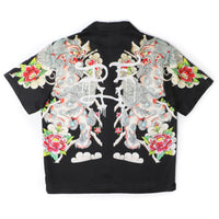 edhardyoriginals S / BLACK Japan Lyon Boxy Camp Shirt