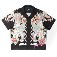 edhardyoriginals S / BLACK Japan Lyon Boxy Camp Shirt