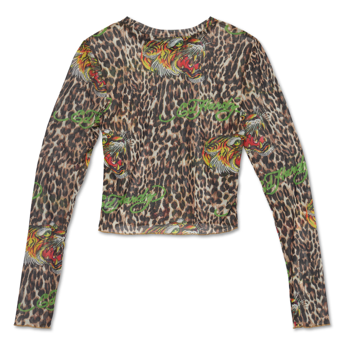 edhardyoriginals XS / LEOPARD Power Mesh Tiger Leopard L/S