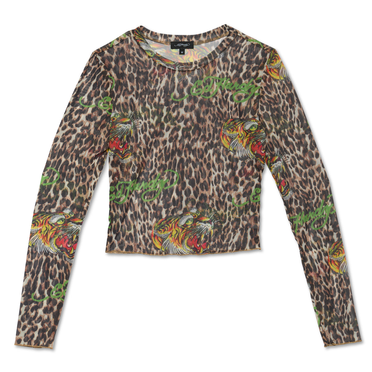 edhardyoriginals XS / LEOPARD Power Mesh Tiger Leopard L/S