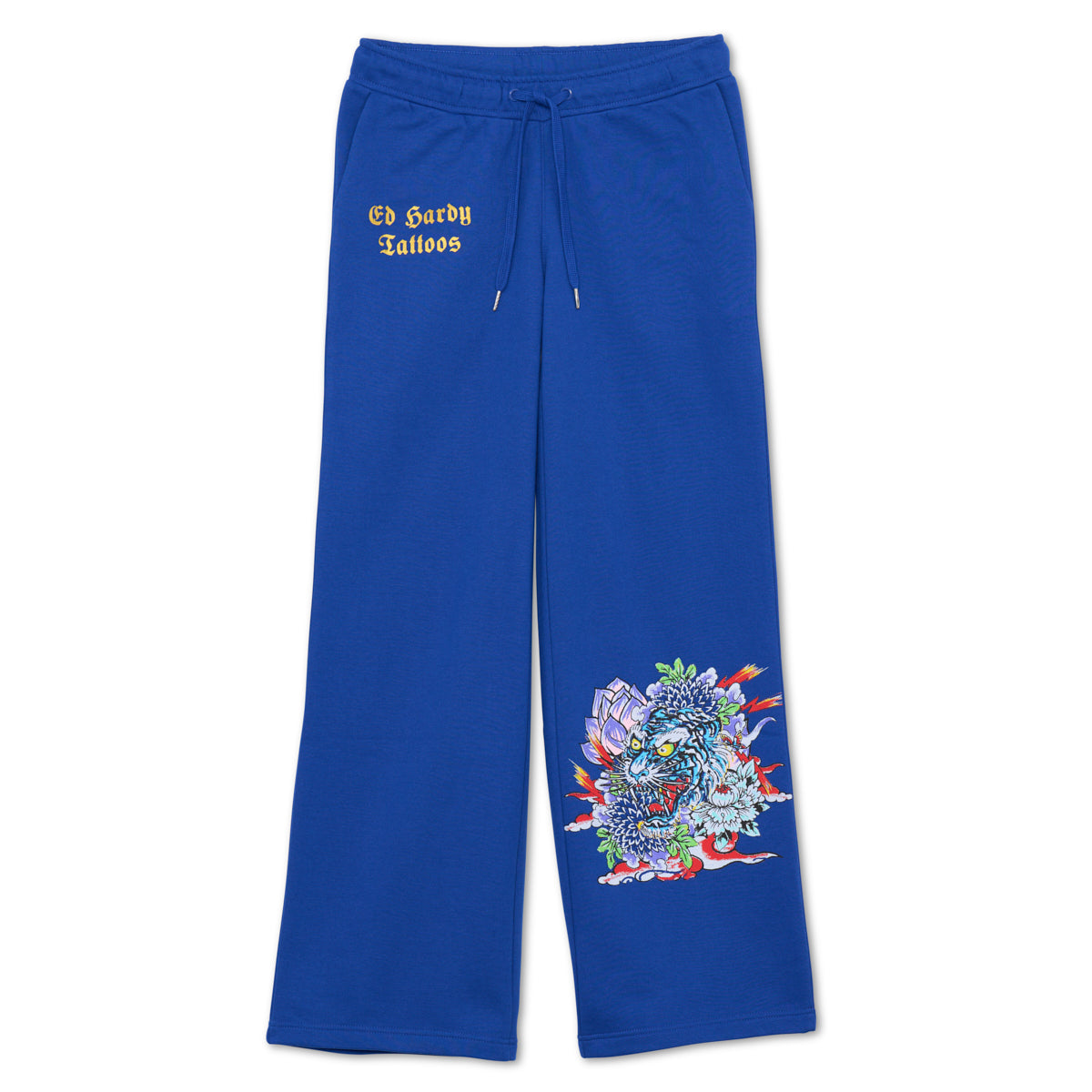 Tiger Lotus Flare Sweatpants - edhardyoriginals