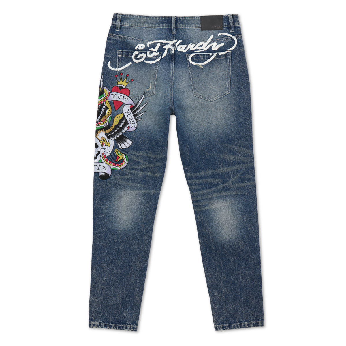 NYC Skull Slim Taper Jean - edhardyoriginals