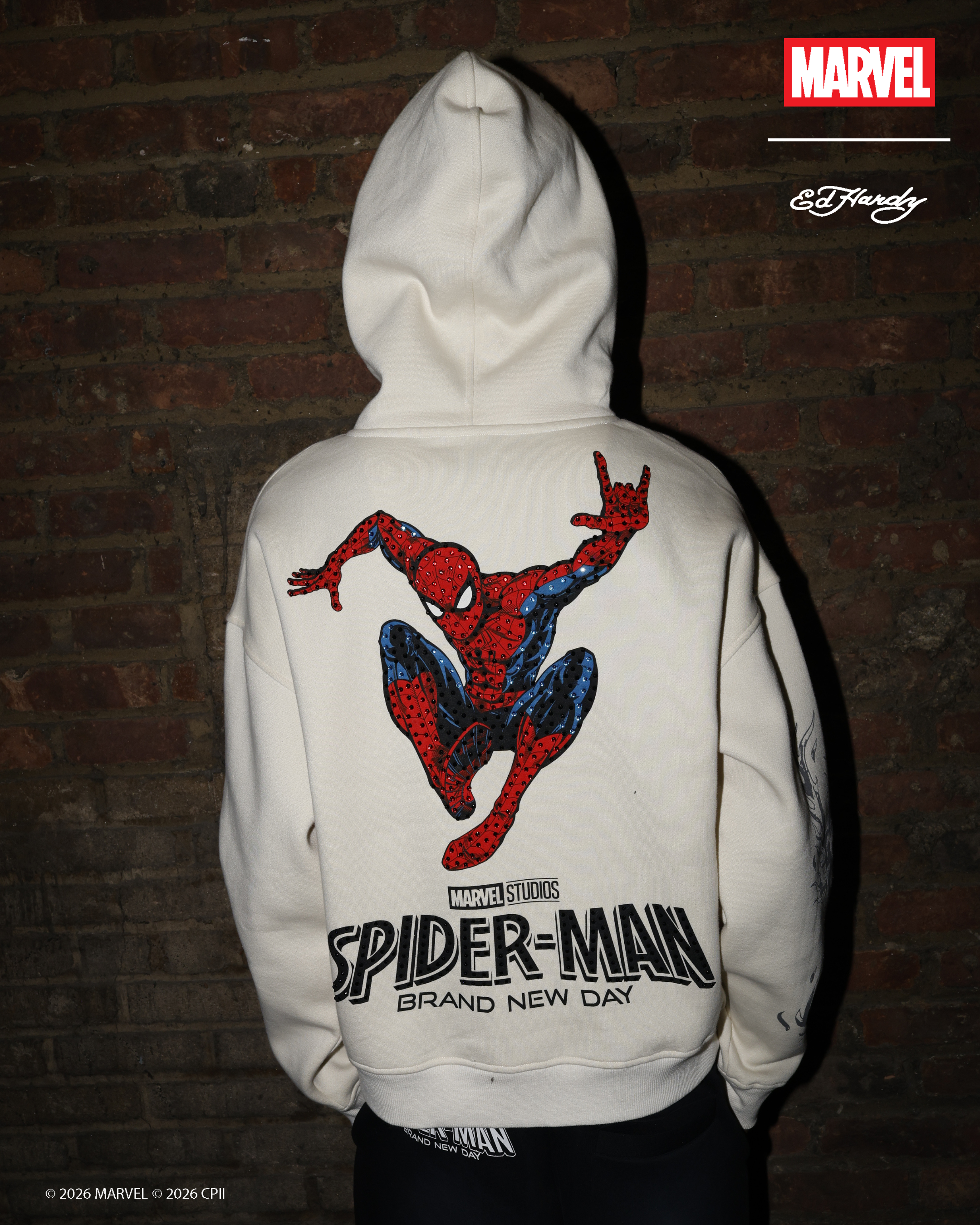 Spider-Man Triple SM Boxy Fleece Hoodie