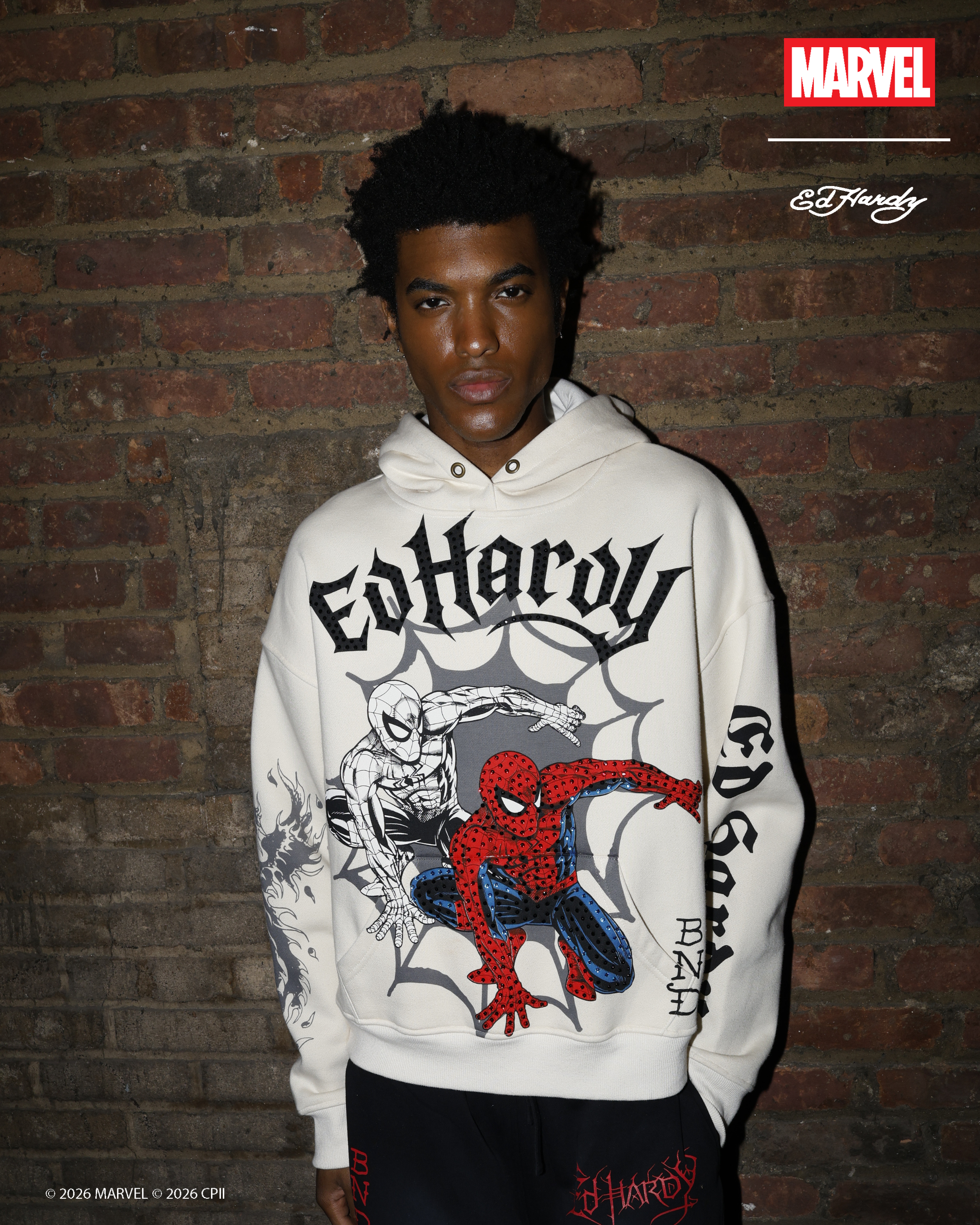 Spider-Man Triple SM Boxy Fleece Hoodie