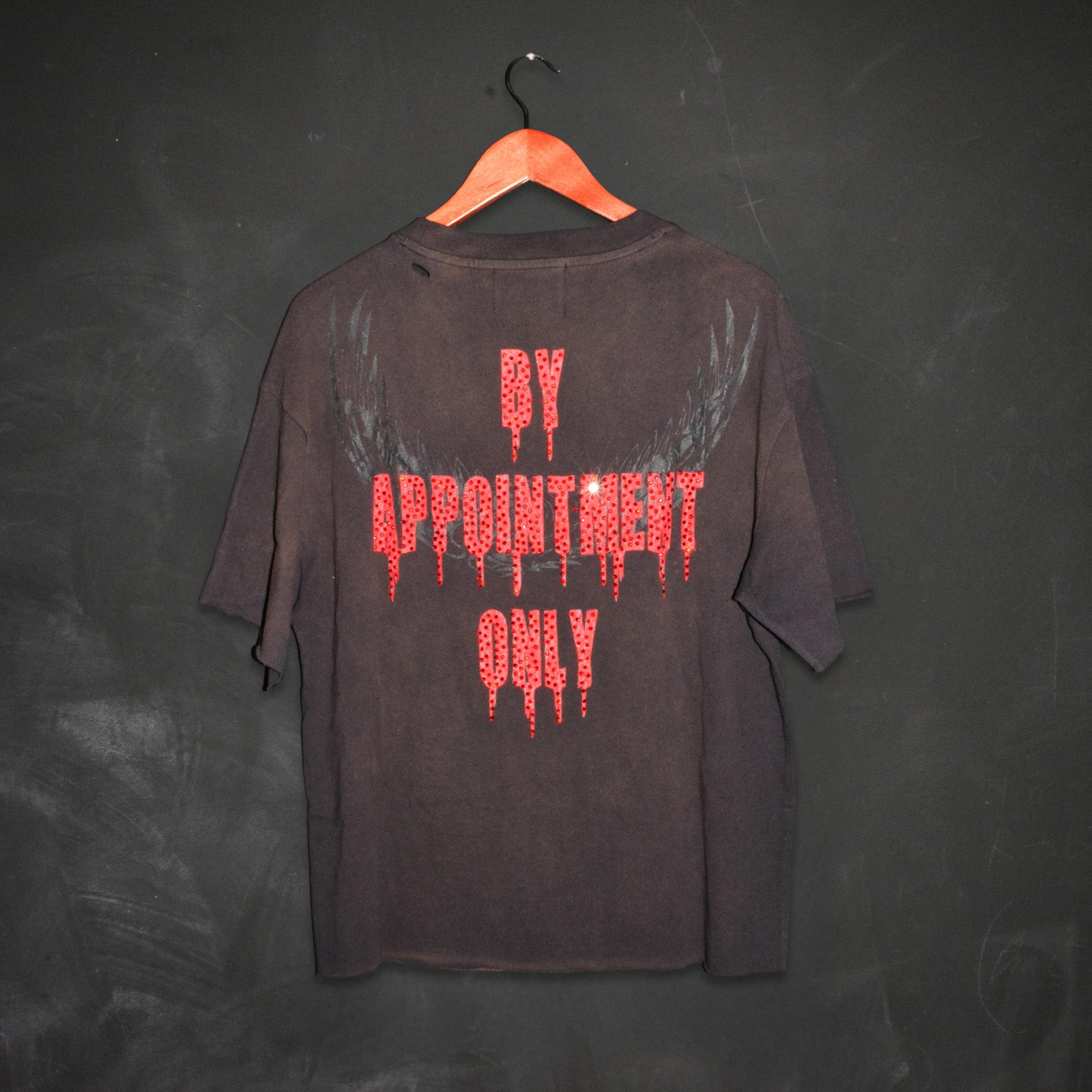 Eagle Flame Cropped Mens Boxy Tee