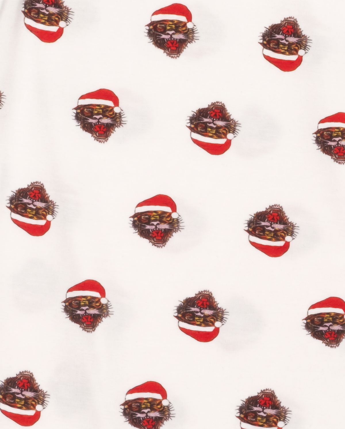 Christmas Tiger Pants White