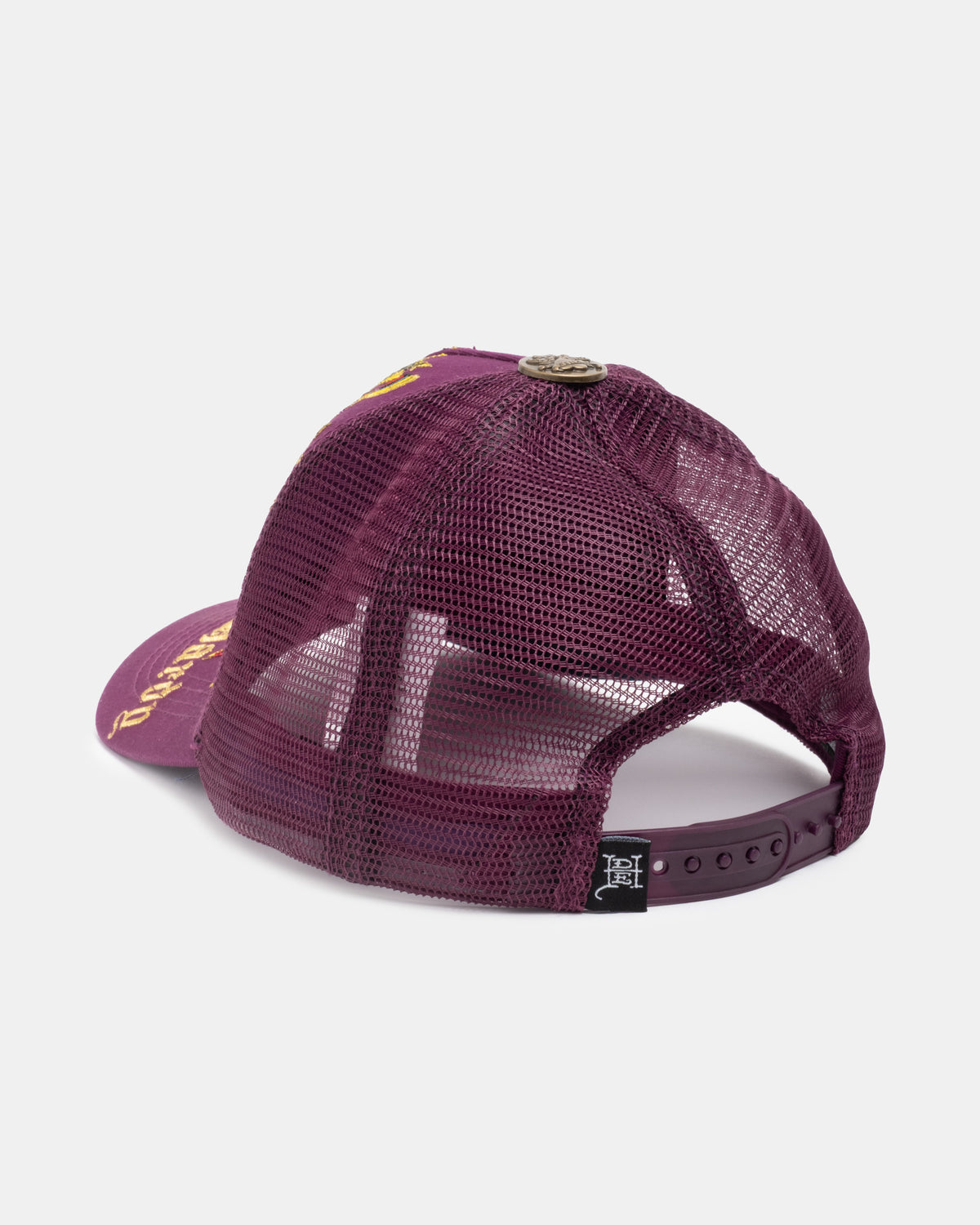 LSK SKULL ROSE TRUCKER HAT