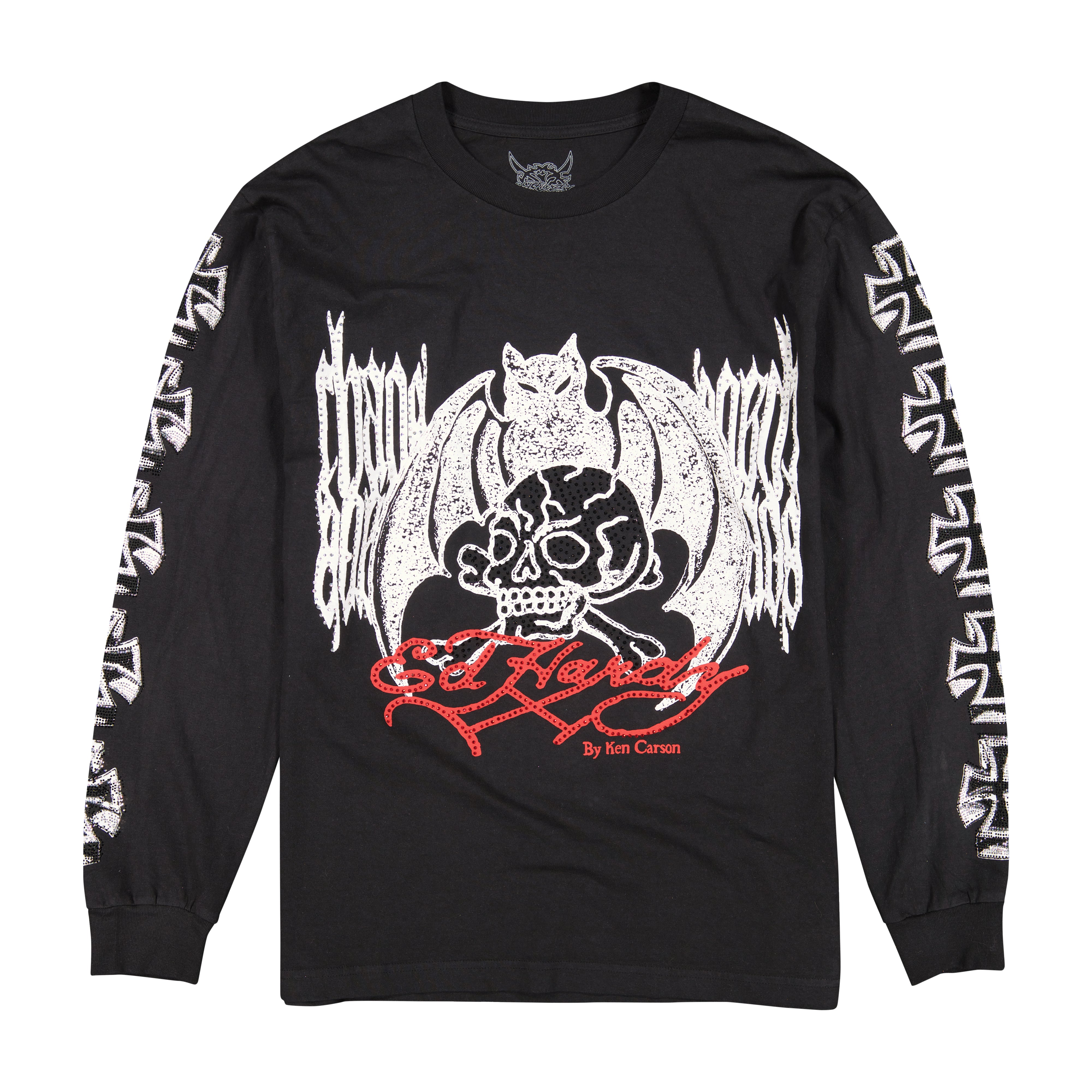 Chaos Rhinestone Ls Tee