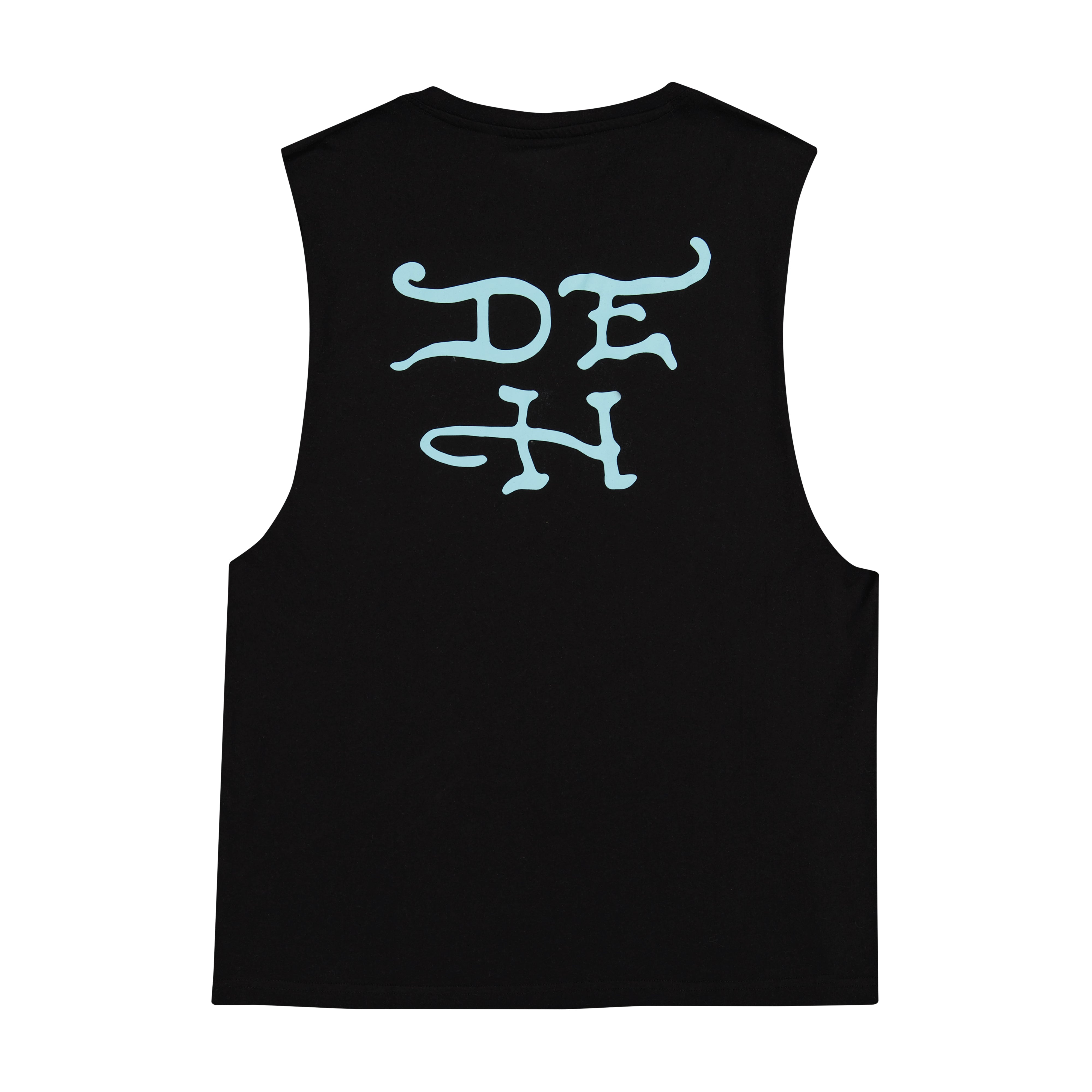 Skull Tophat Mens Cut Off Tee