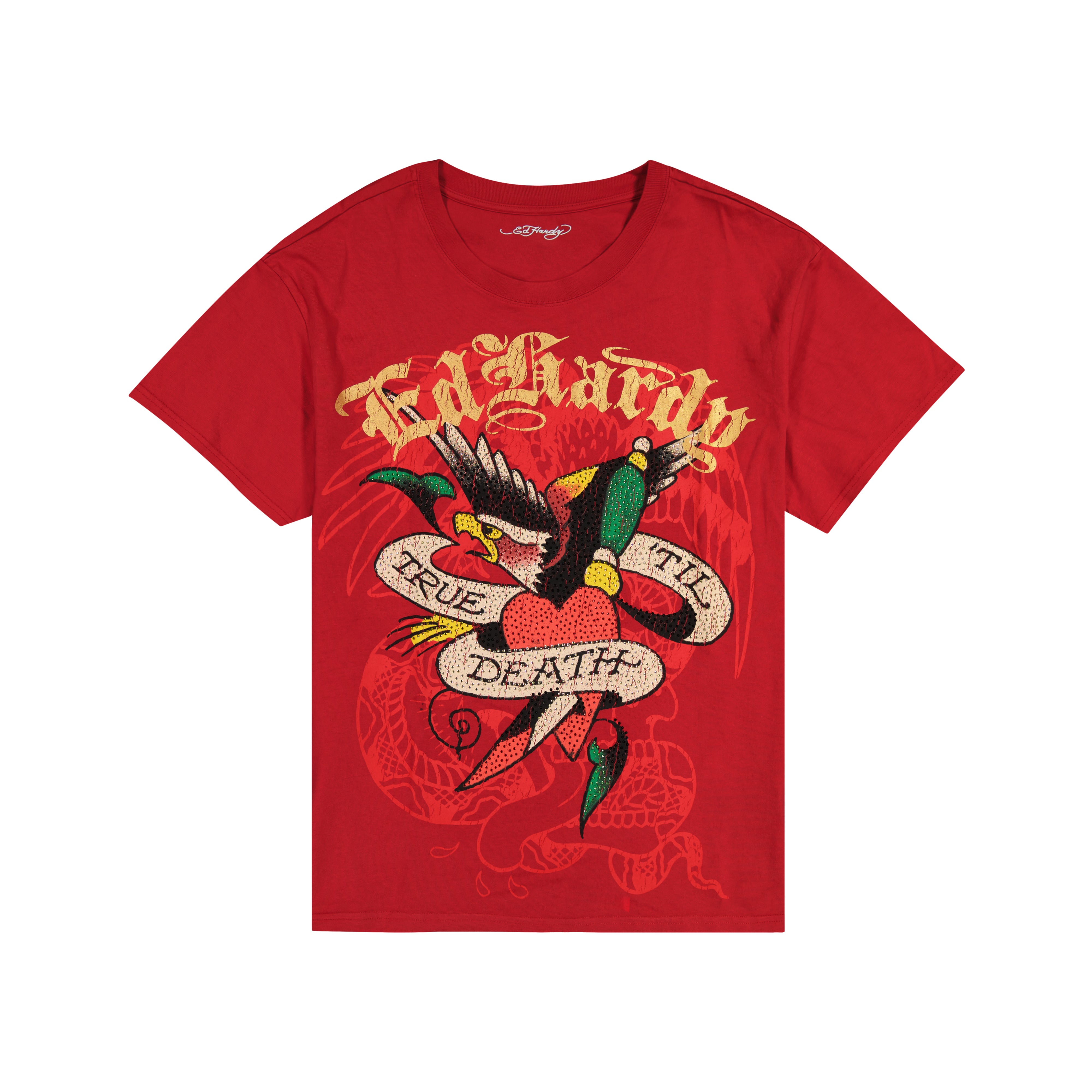 True Eagle Rhinestone Boxy Tee