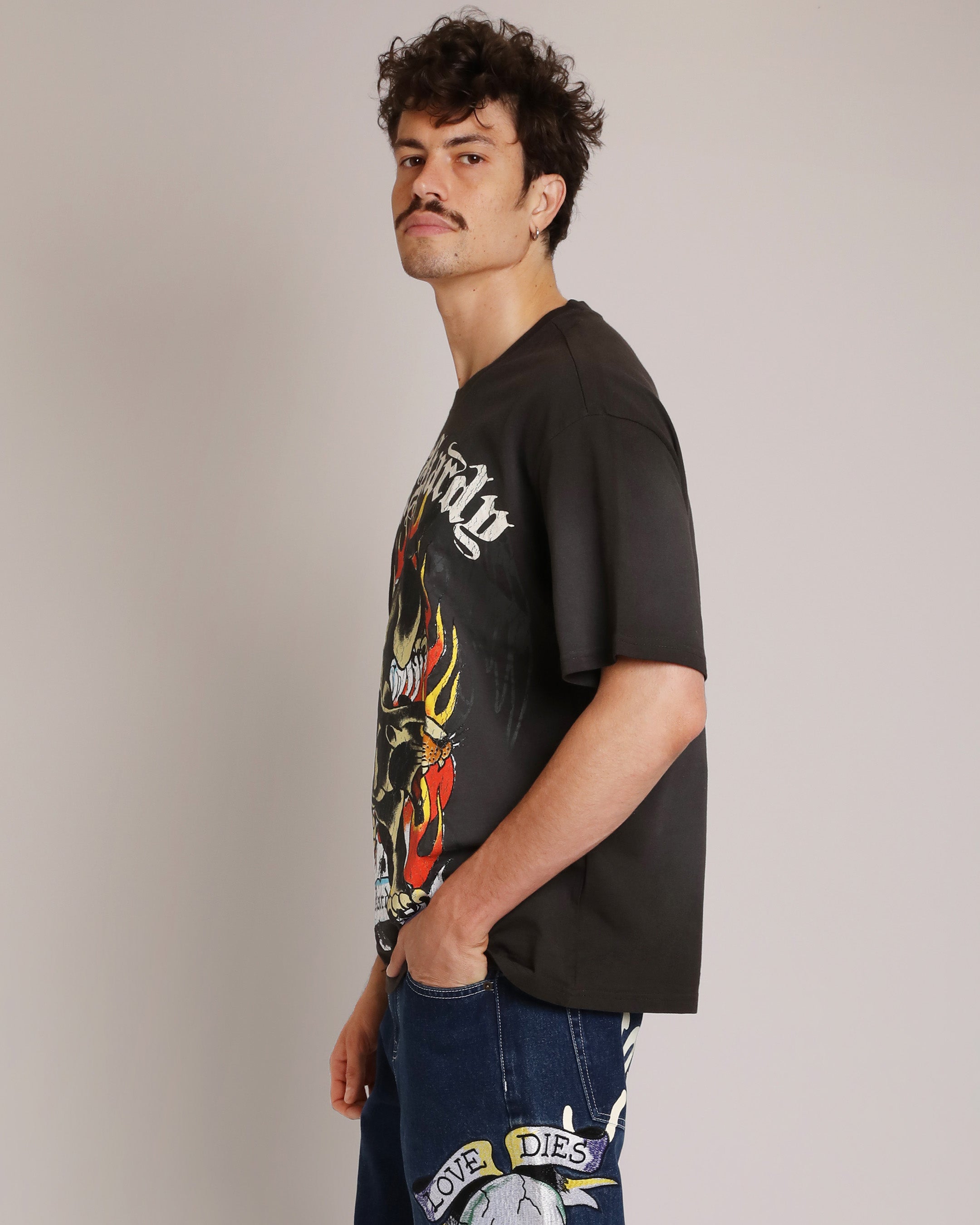 Panther Flame Boxy Tee