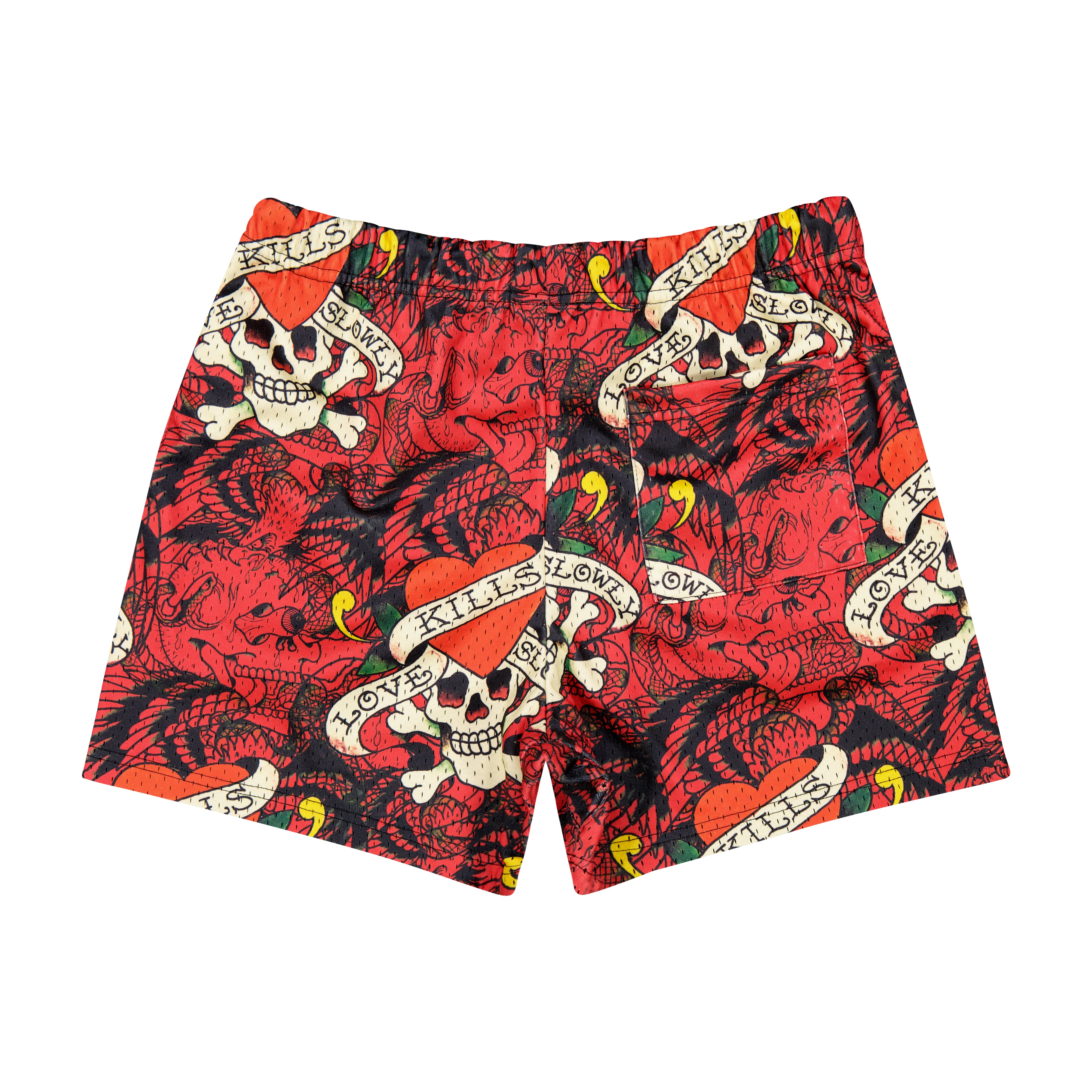 LKS Skull Mens Mesh Short